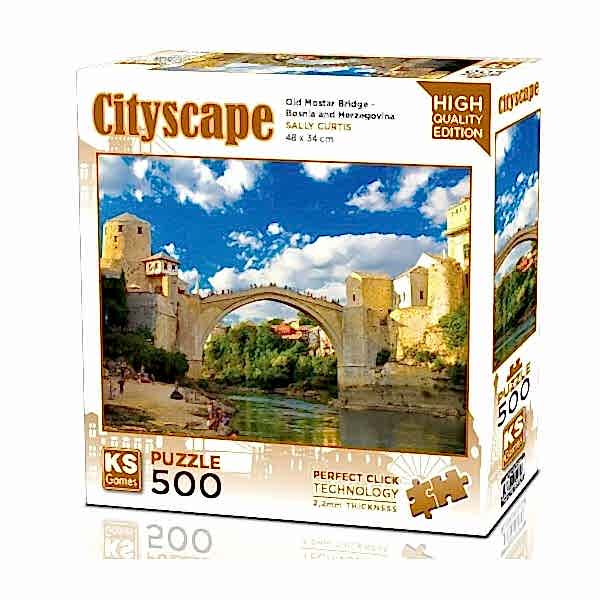 20061 Old Mostar Bridge Bosna Hersek 500 Parça Puzzle