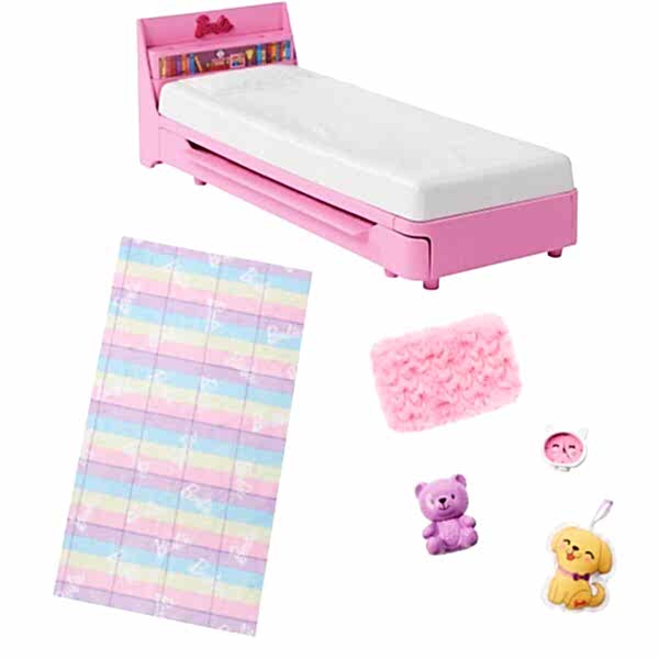 HMM64 My First Barbie - İlk Barbie Bebeğim - Barbie'nin Yatağı Oyun Seti