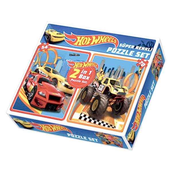 1535 HOT WHEELS  2İN1 PUZZLE
