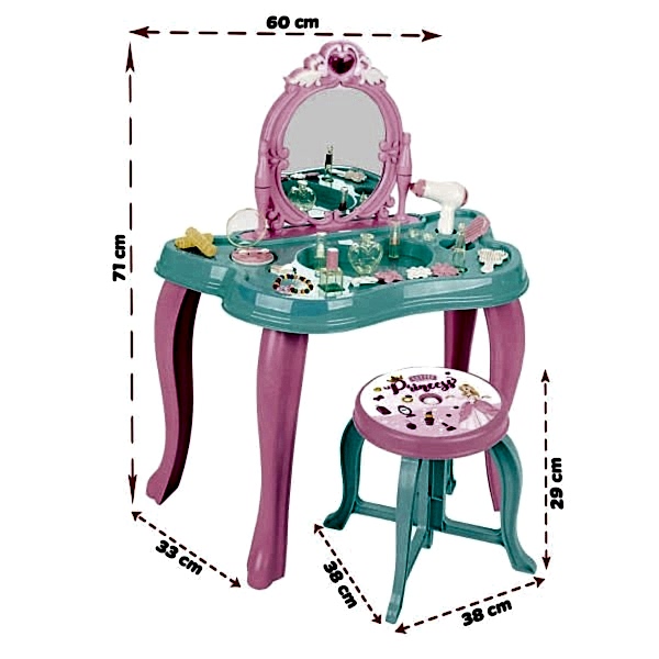 06 048 Pilsan Sihirli Kelebek Makyaj Masası Pembe