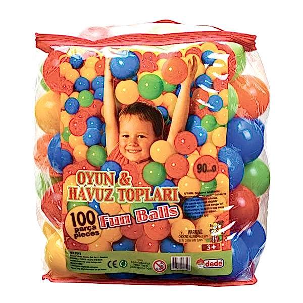 01755 Oyun Havuz Topu 9 cm -Dede
