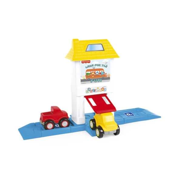 1824 FISHER PRICE ROADWAY SET with HOUSE - G