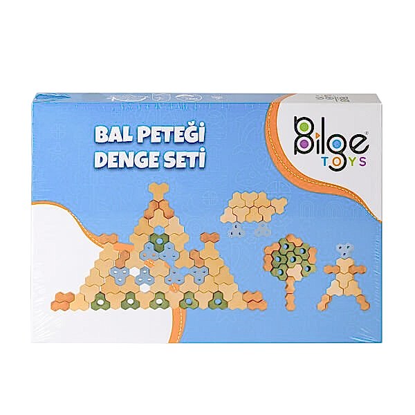 BLG-106A Bal Peteği Ahşap Denge Oyunu