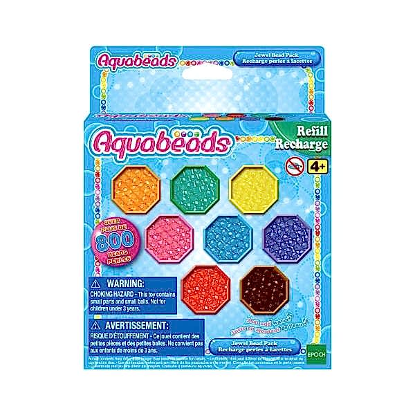31520 Epoch AquaBeads Kristal Boncuk Paketi - Yedek Paket, 800 parça +4 yaş