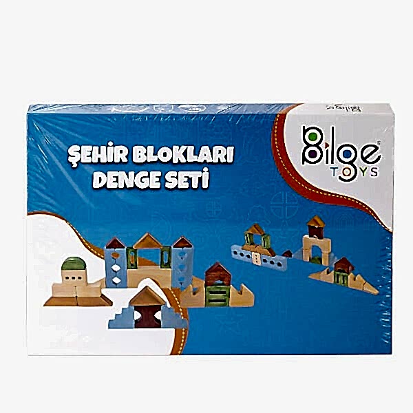BLG-107A Ahşap Şehir Blok Seti