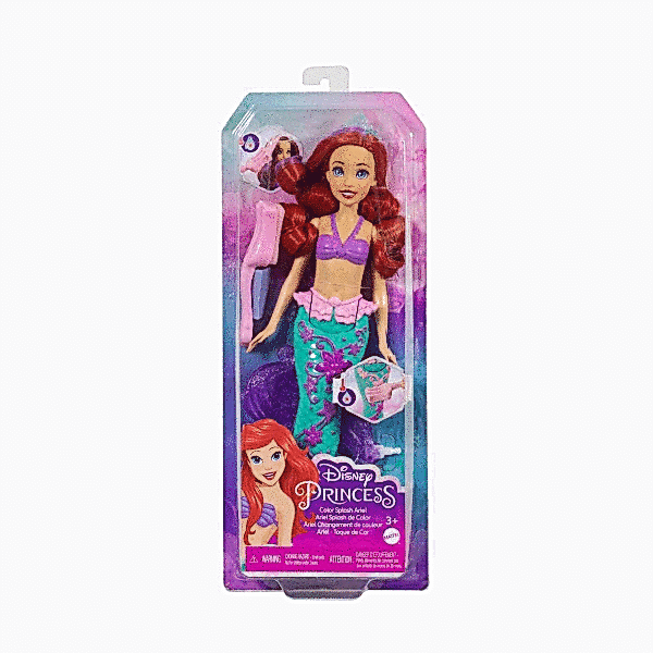 HLW00 Disney Prensesleri Muhteşem Renk Değiştiren Saçlı Deniz Kızı Ariel - Erkol Özel Fiyatlı Ürün