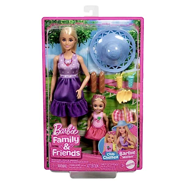 JBF43 Barbie Malibu ve Chelsea ve Aksesuarları