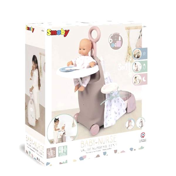 7600220374 Baby Nurse Çocuk Odası Valizi 3 IN 1 -Smoby