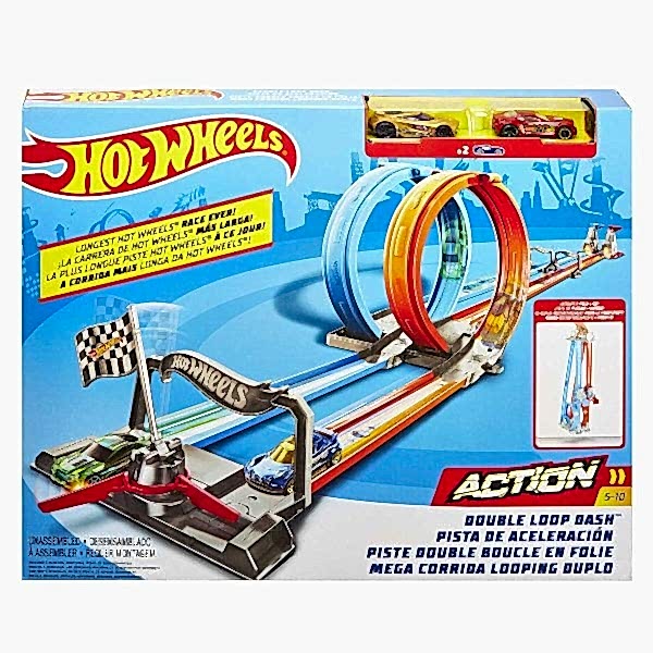 GFH85 Hot Wheels Çift Çemberde Depar Pist Seti