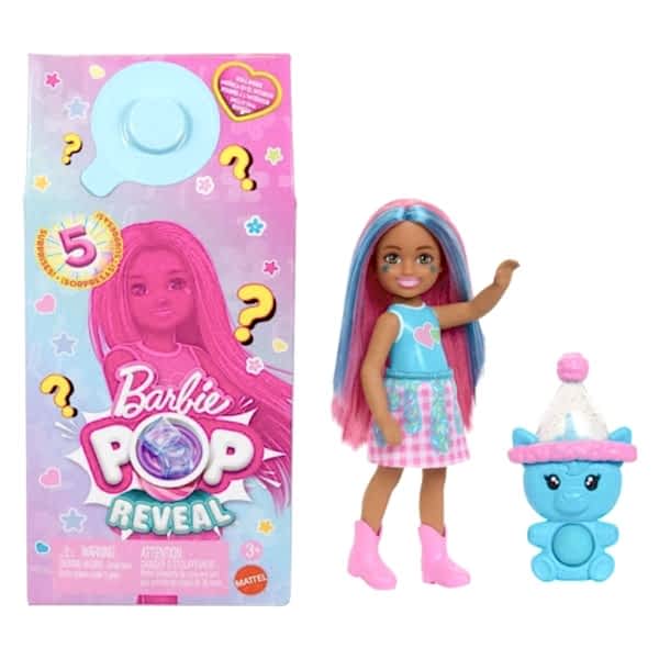 JCN89 Barbie Chelsea POP Reveal Milkshake Serisi
