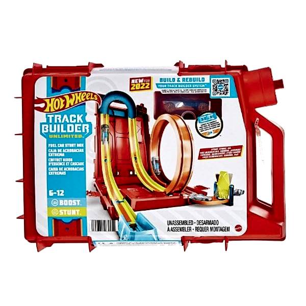 HDX78 HW Track Builder Benzin Bidonu Akrobasi Seti, Hot Wheels Track Builder