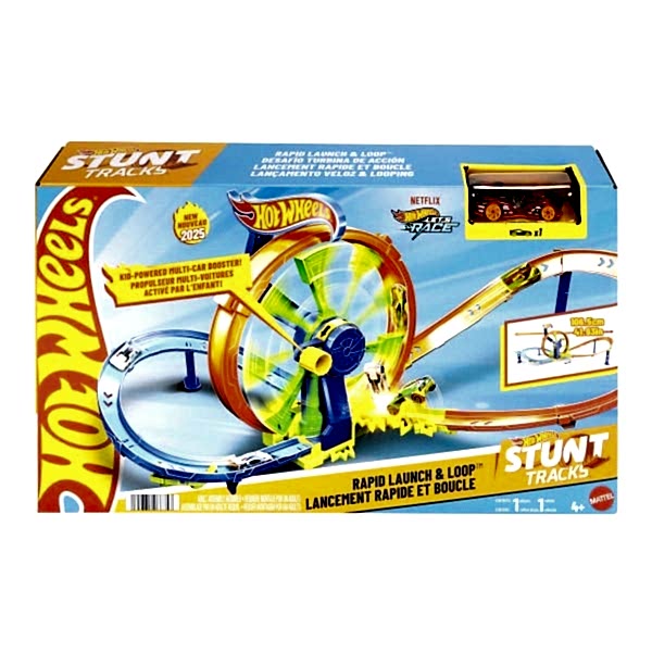 JBX65 Hot Wheels Hızlı Fırlatma ve Döngü Parkuru Oyun Seti