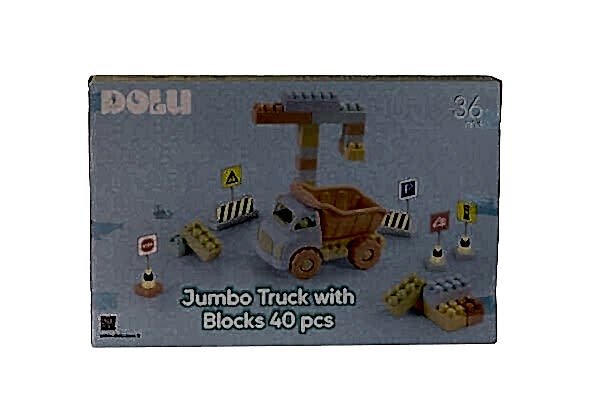 5219 OYUNCAK JUMBO KAMYON VE BLOKLAR 40 PARÇA