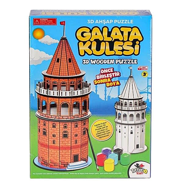 8210 Galata Kulesi Ahşap 3D Puzzle