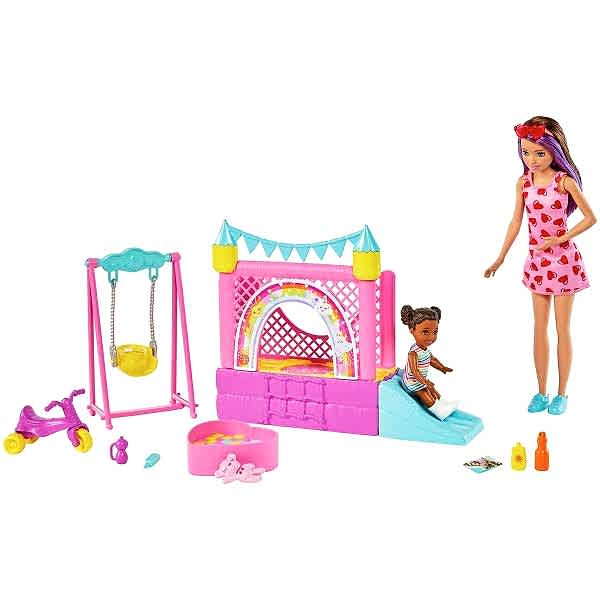 HHB67 Barbie  Bebek Bakıcısı Skipper Oyun Evi Seti