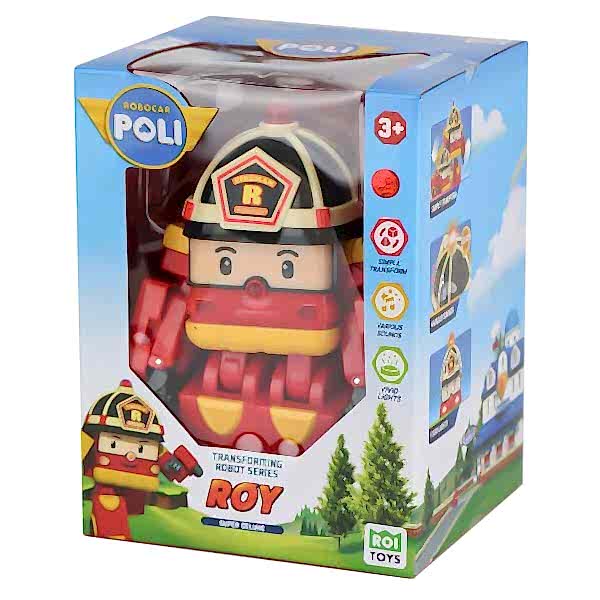 POLI MRT-686 Sesli ve Işıklı Robocar Poli Büyük Transforming Robot Roy -Necotoys