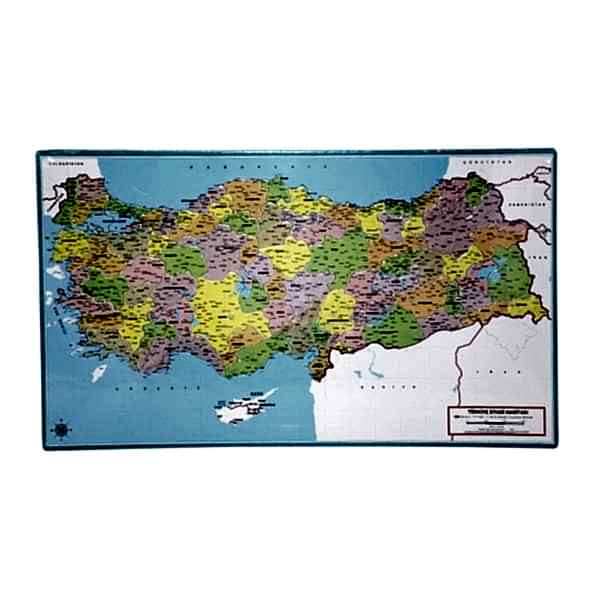 LCSH001 Laço Siyasi Harita Çerçeveli Puzzle