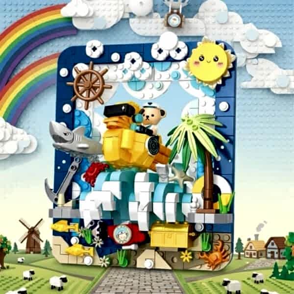 P881503 PANLOS TEDDY AYI RESİM 417 PARÇA BLOCK OYUNCAK
