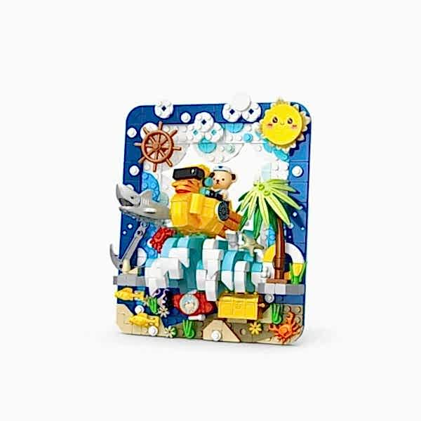 P881503 PANLOS TEDDY AYI RESİM 417 PARÇA BLOCK OYUNCAK