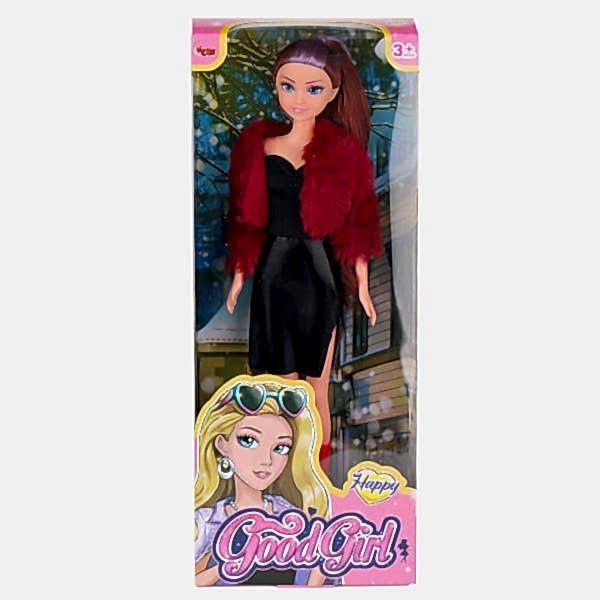 WG-115521  Ceketli Çizmeli Renkli Saçlı Bebek 29 cm -Vardem Oyuncak