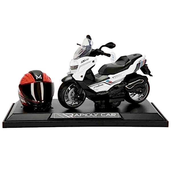 5839 SUN-MYG-MOTOSİKLET 1 12 BMW KASKLI FİGÜR PB.3R SES IŞIK