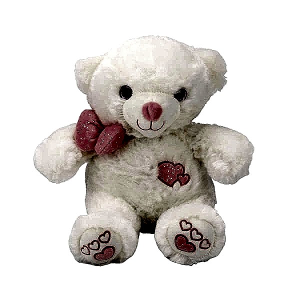 3186 Papyonlu Peluş Ayı 30 cm -Sunman