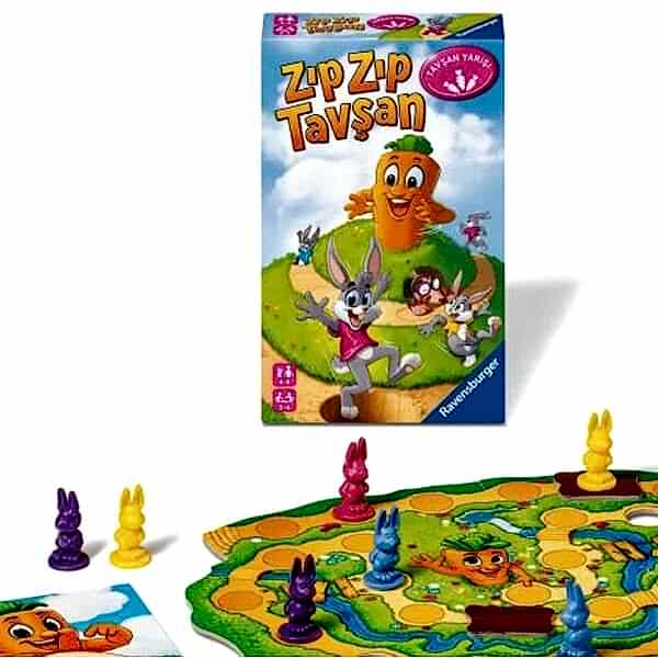 248810 Ravensburger - ZıpZıp Tavşan - Seyahat Boy Kutu Oyunu