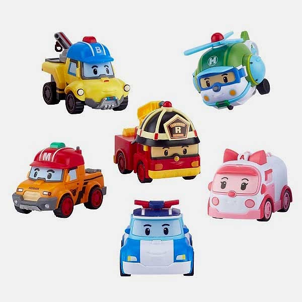 POLI ZR-914 Robocar Poli Gogo Rescue Deluxe 6 Lı Set -
