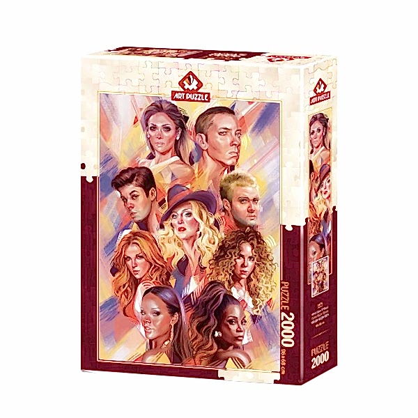 5474 Art Puzzle Dünya Müzik Starları 2000 Parça Puzzle