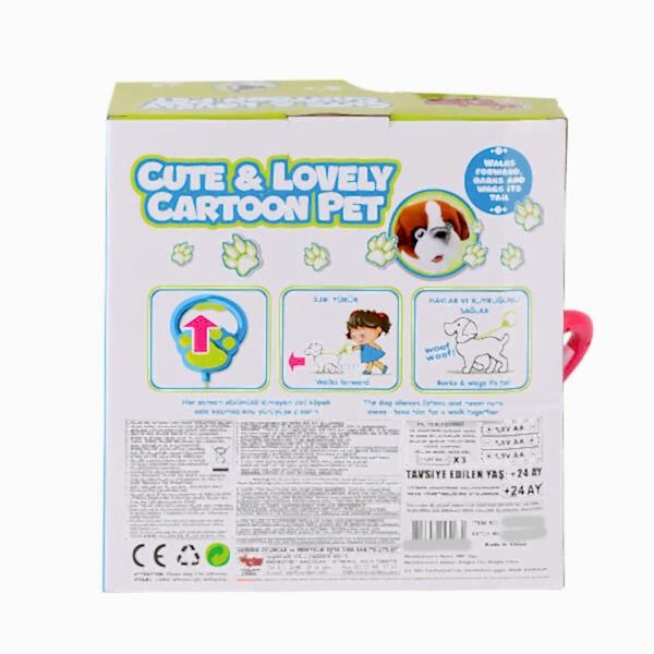 PR66022-25 Yürüyen Tasmalı Peluş Köpek