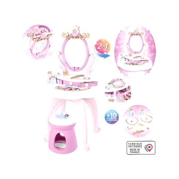 7600320250 Smoby Disney Prensesleri 2si1 arada Güzellik Masası Oyun Seti