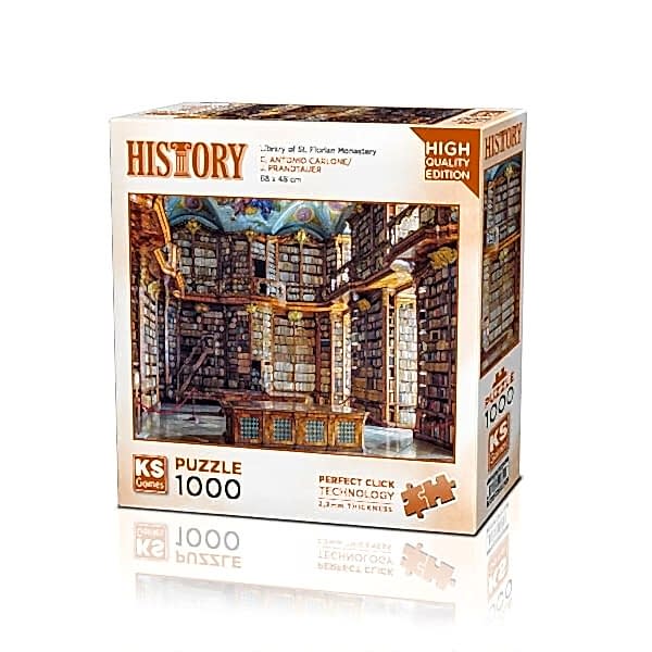 20801 PUZZLE 1000 LİBRARY OF ST.FLORİAN MONASTERY