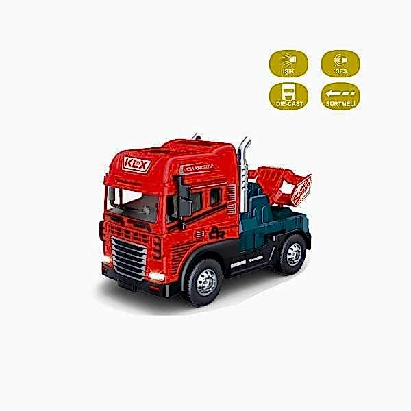 KLX600-345 Sürtmeli Işıklı Müzikli 1:24 Çekici (Tır Kafası)