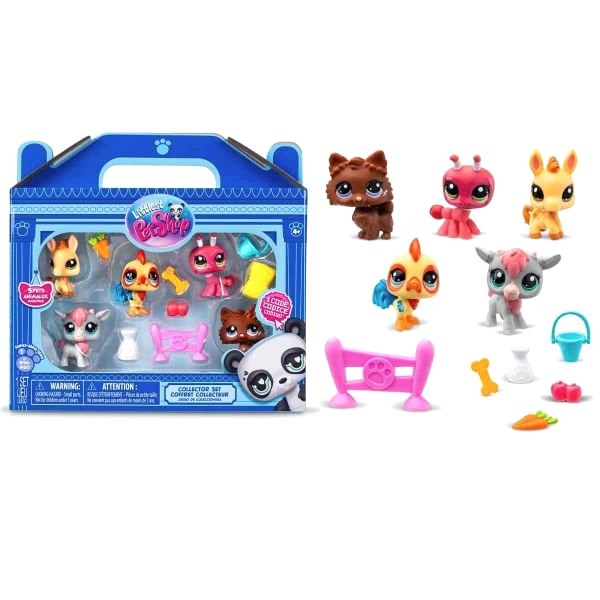 1005103 Littlest Pet Shop - Minişler 5'li Figür Seti S1 Çiftlik Temalı