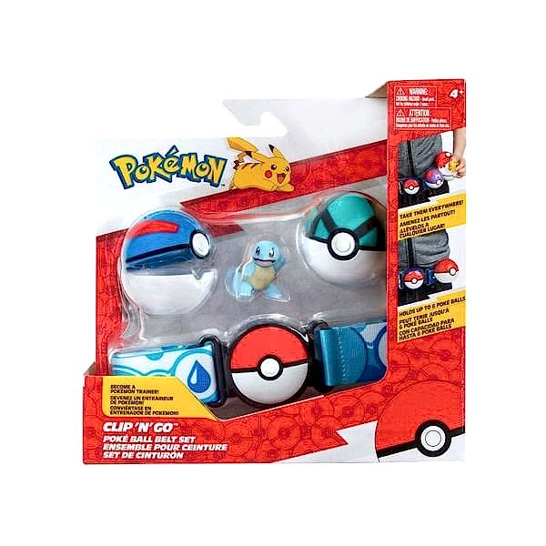 POK 95283-Q Pokemon Clip 'n' Go Pokeball Kemer ve Figür Seti