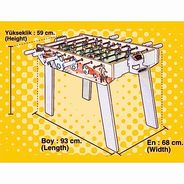 403 Ayaklı Ahşap Masa Maçı