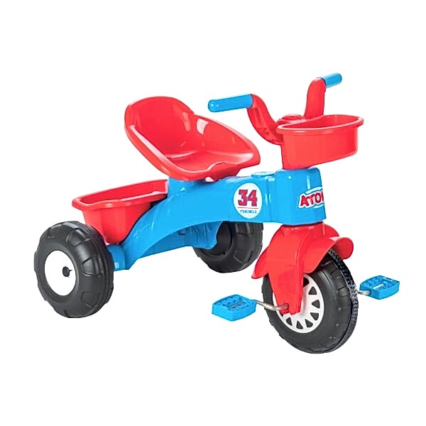 07 169 ATOM BİSİKLET MAVİ KIRMIZI FLEXO