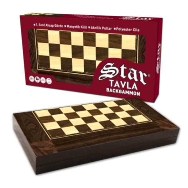 1020180 Star Polyester Ceviz Tavla (Büyük)