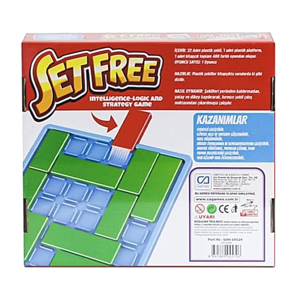 620 CAPLS-5264 Setfree Zeka, Mantık ve Strateji Oyunu -CaGames