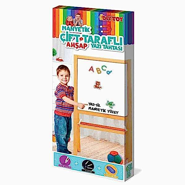 2195 AYAKLI ÇİFT TARAFLI MANYETİK AHŞAP YAZI TAHTASI
