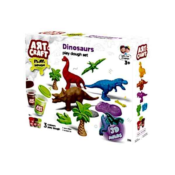 03996 Art Craft Dinozorlar Hamur Set 168 Gr -Fentoys