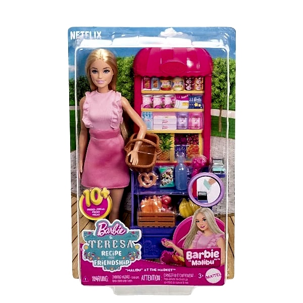 JCT05 Malibu Market Barbie ve Oyun Seti Barbie and Teresa Recipe for Friendship