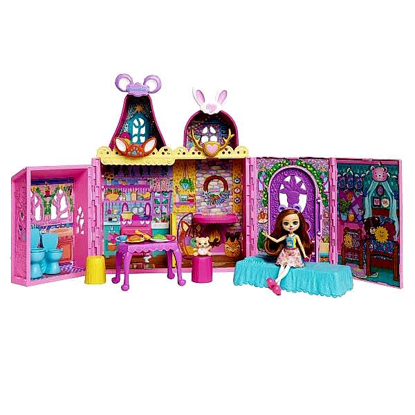 HXL53 Enchantimals Ana Karakter Bebekler Evi