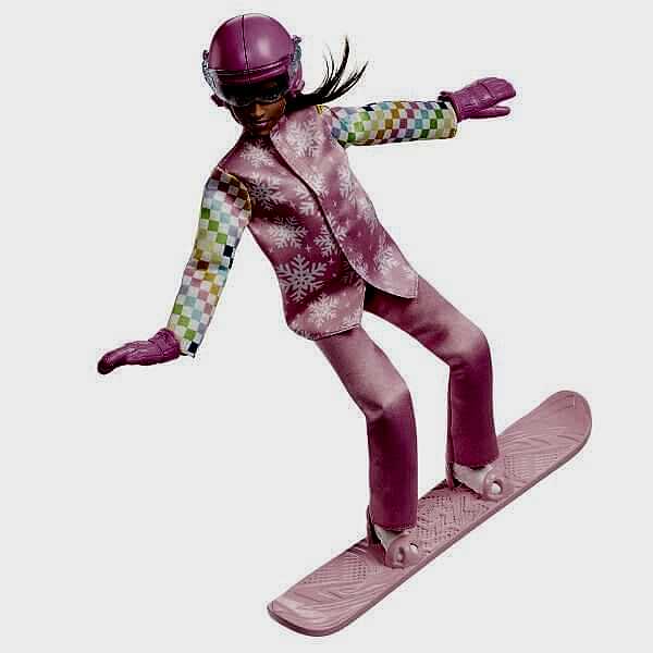 JKF78 Barbie Snowboard Sporcusu Oyun Seti