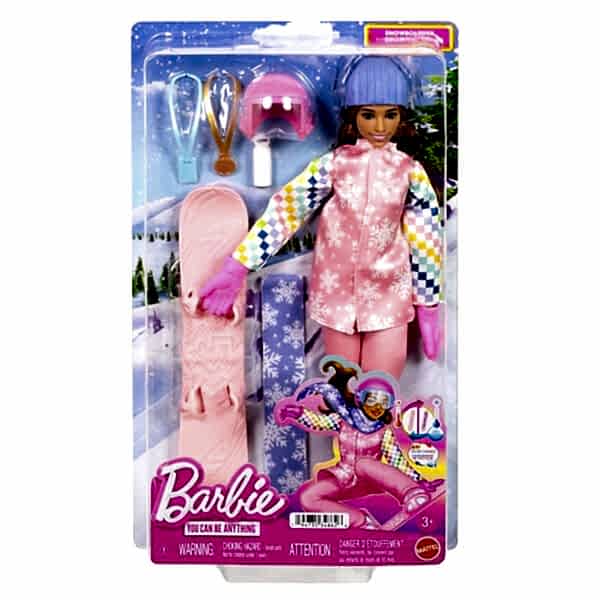 JKF78 Barbie Snowboard Sporcusu Oyun Seti