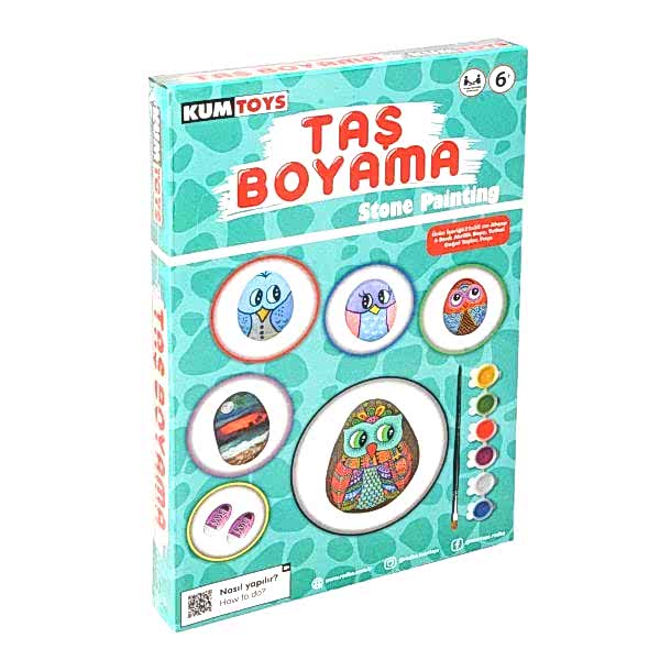 5307 Kumtoys Taş Boyama - Stone Painting / +6 yaş