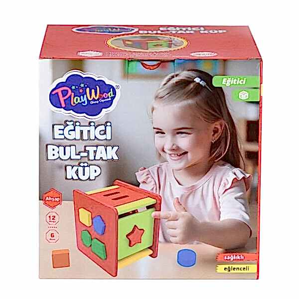 ONY-411 Ahşap Eğitici Bultak Küp -Onyıl Oyuncak