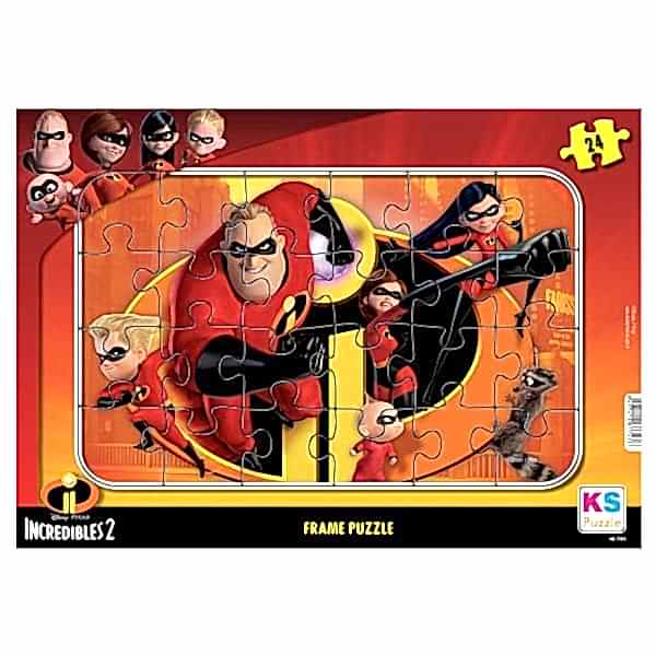 INC 704 Incredibles 2 Frame Puzzle 24 Parça