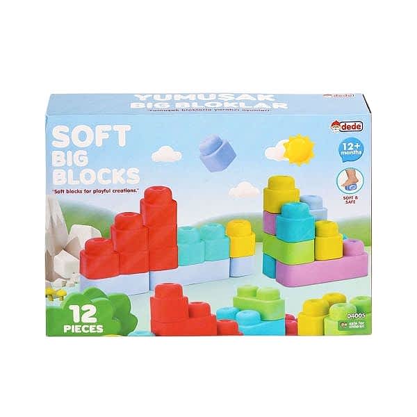 04005 Yumuşak Big Bloklar 12 Parça -Dede