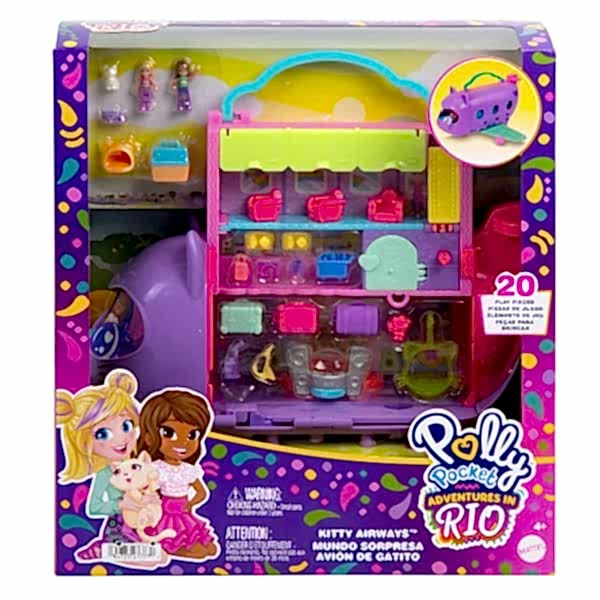 HWP19 Polly Pocket Adventures in Rio Uçak Oyun Seti